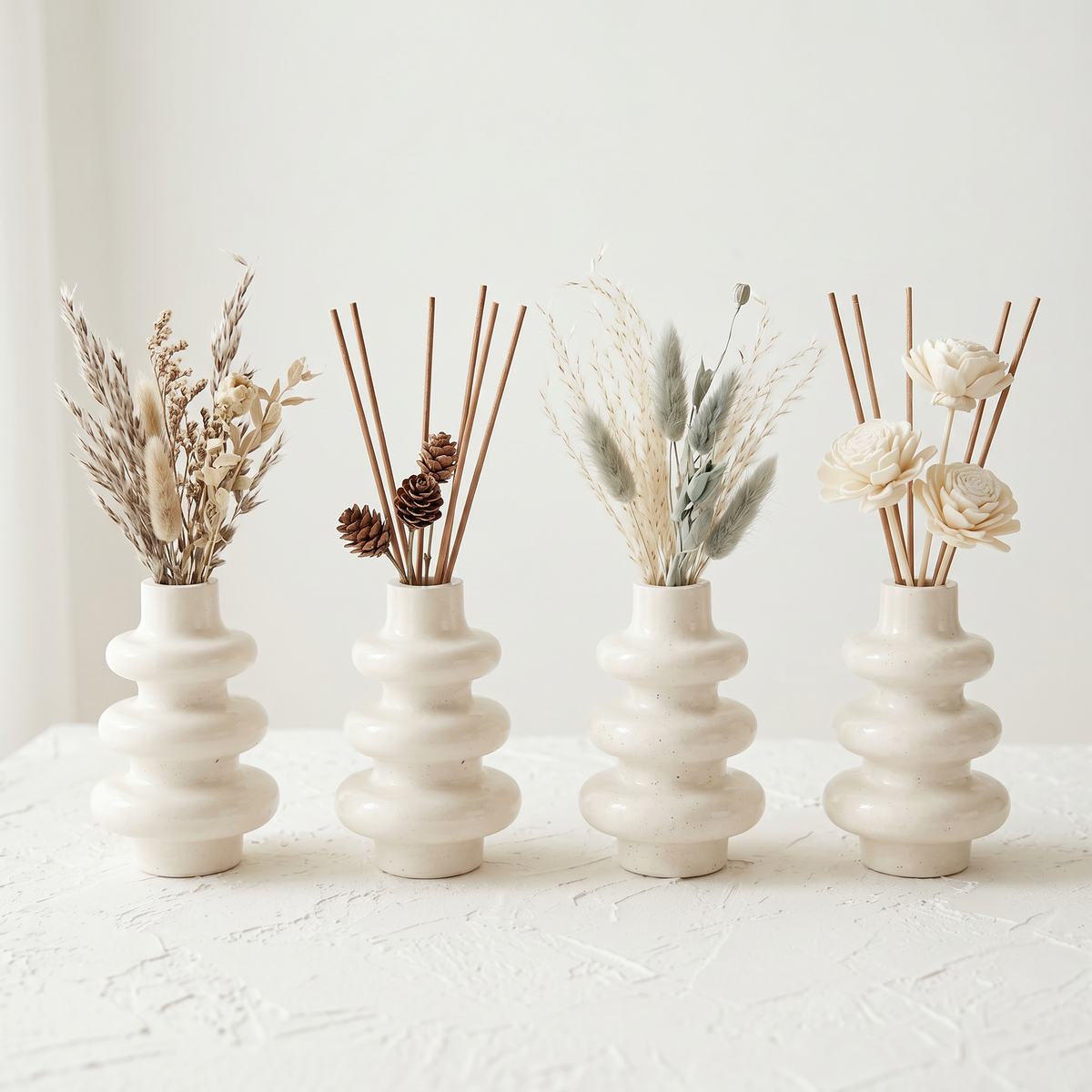 Stacked Bubble 3-Tier Vase