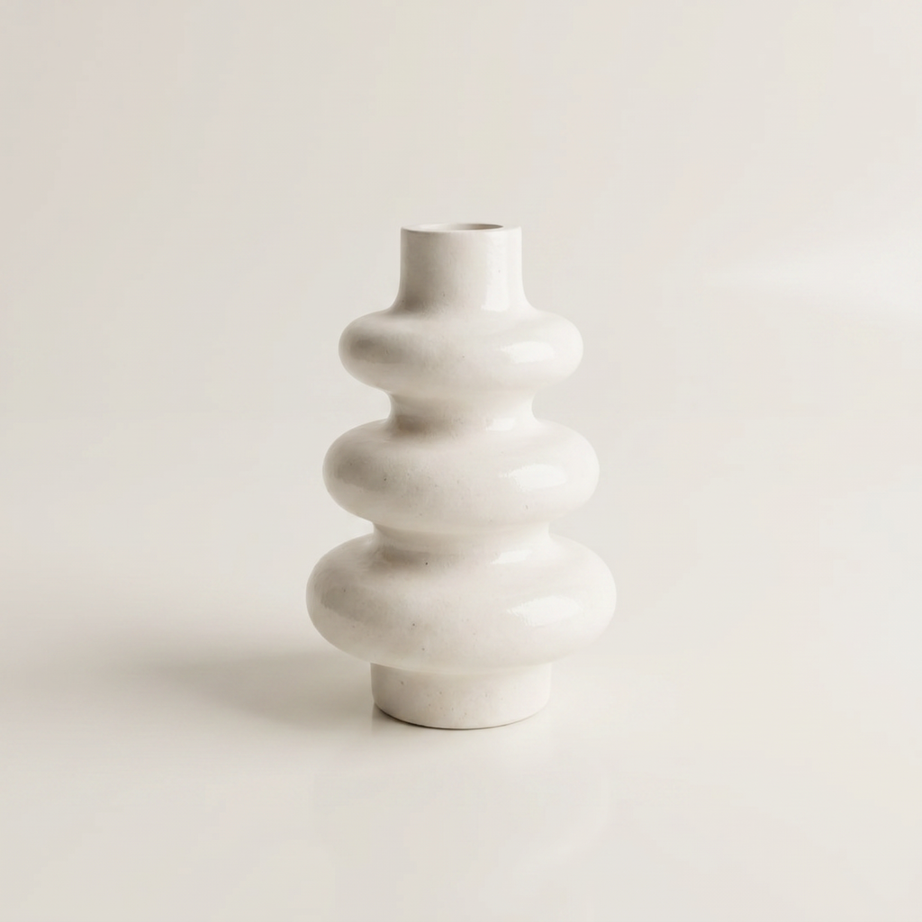 Stacked Bubble 3-Tier Vase