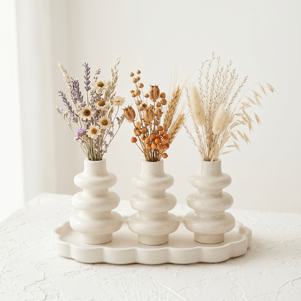Stacked Bubble 3-Tier Vase
