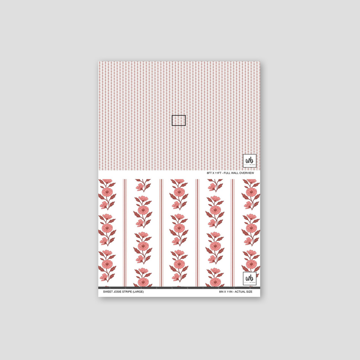 Sweet Josie Stripe (Large) Removable Wallpaper