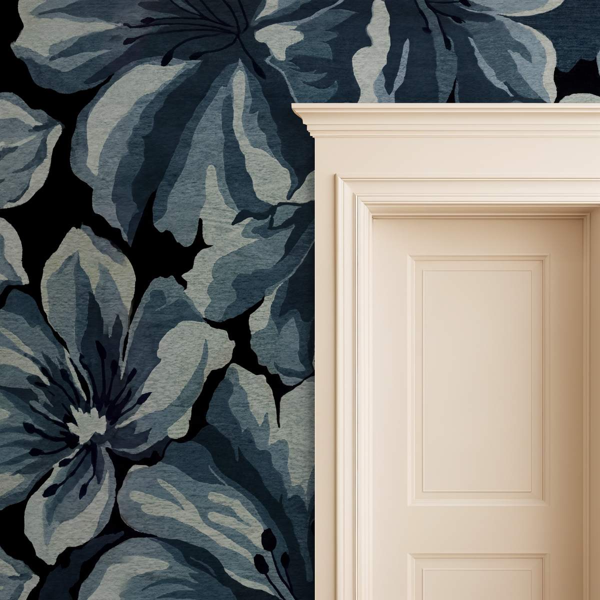 Twilight Blooms Removable Wallpaper