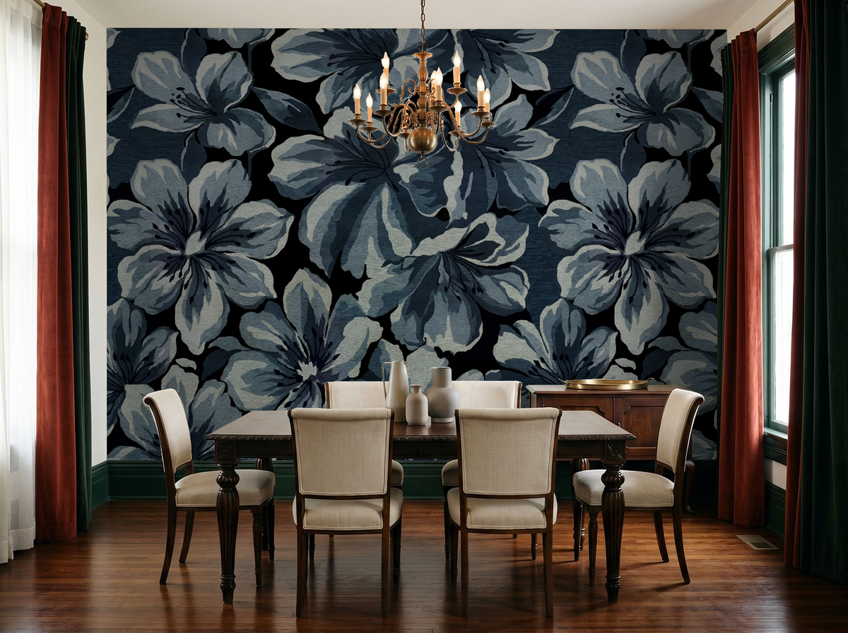 Twilight Blooms Removable Wallpaper