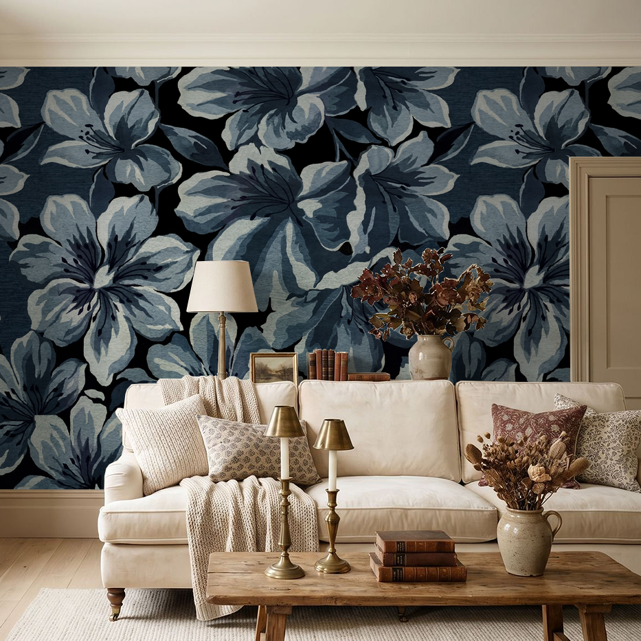 Twilight Blooms Removable Wallpaper