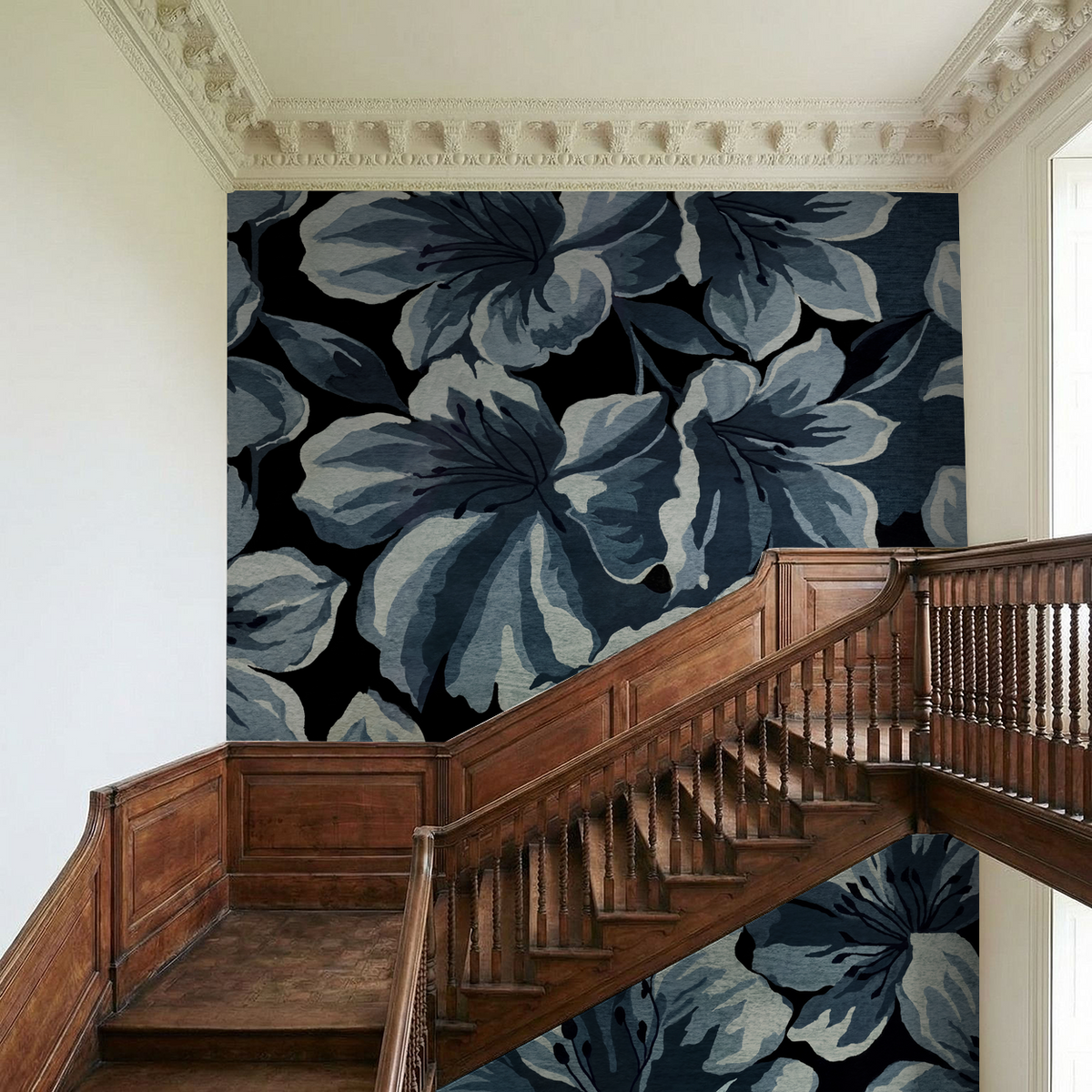 Twilight Blooms Removable Wallpaper