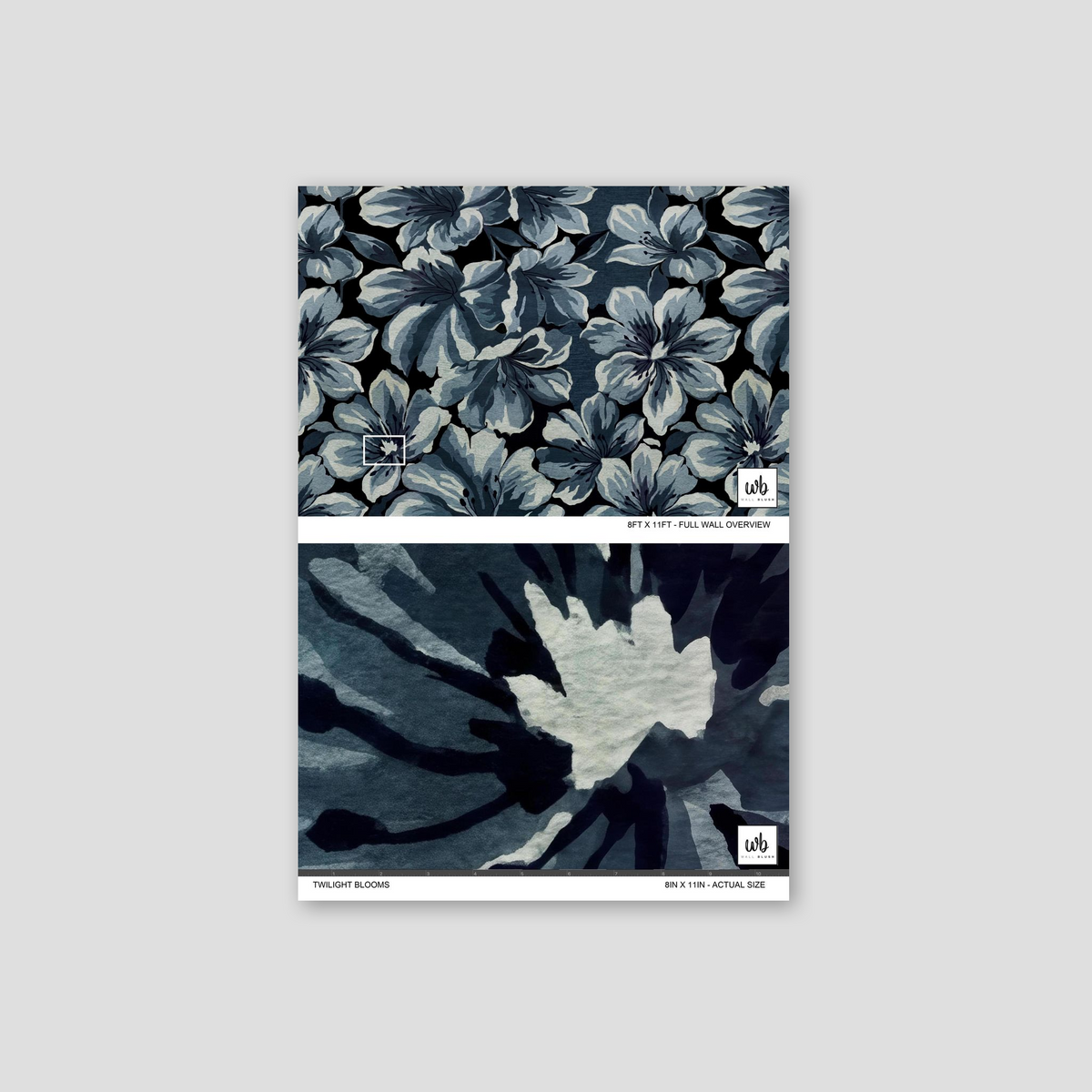 Twilight Blooms Removable Wallpaper