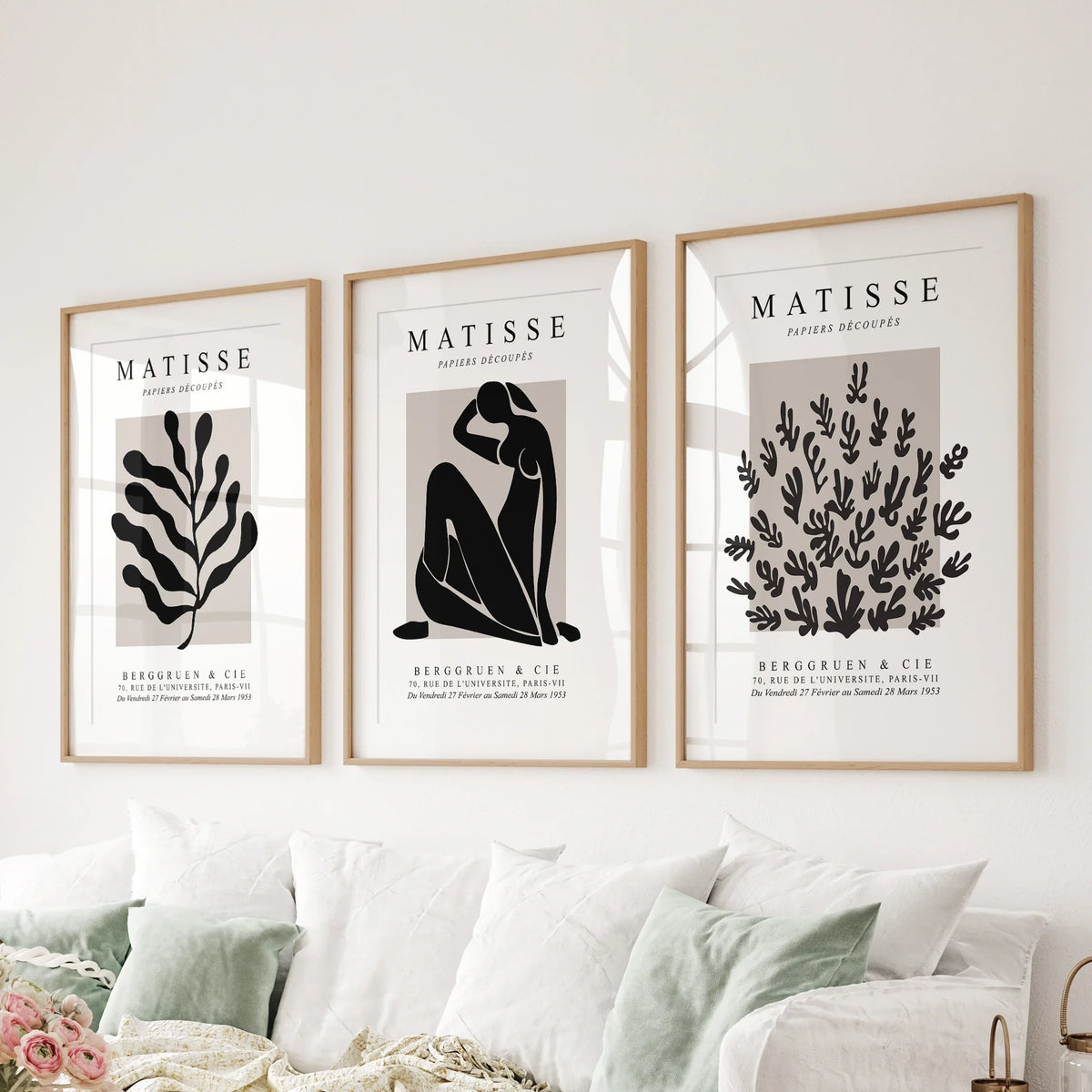 Matisse Minimalist Botanical, Figure Wall Prints Set